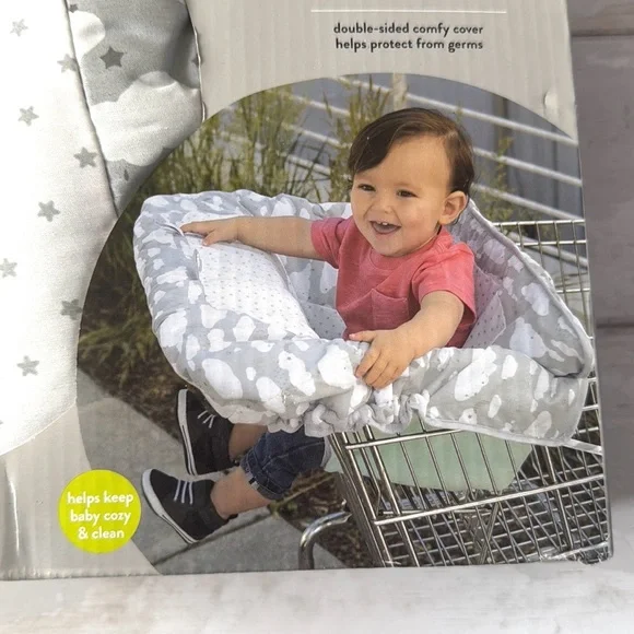 Go by Goldbug Reversible Shopping Cart Cover Kids Baby Unisex Gray NEW in Box - Picture 3 of 3